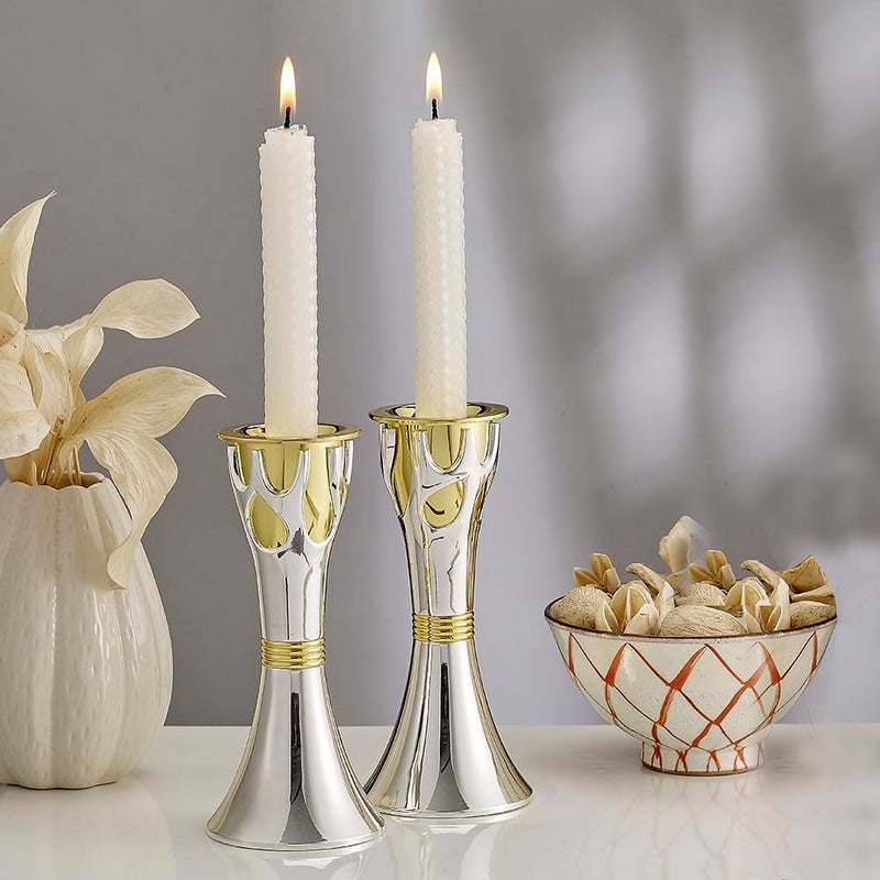 Rite Lite Tree of Lifeâ„¢ Luxury Candlestick Set Beautiful Shabbat Candle holder 4" - Image 3